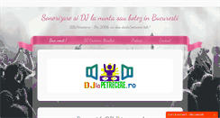 Desktop Screenshot of djlapetrecere.ro